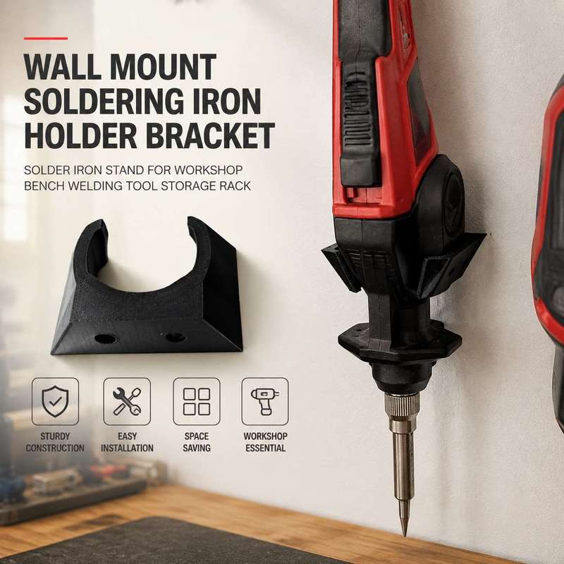 Welding Tools In Workshop - حامل حائطي لمكواة اللحام، حامل لمكواة