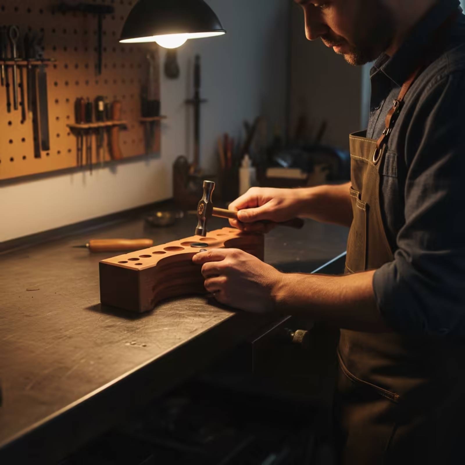 Workshop Tools Wood - قالب تشكيل المجوهرات من الخشب الصلب،