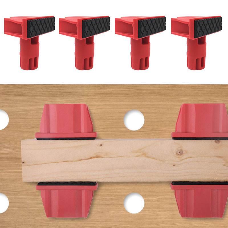 Tools Box For Workshop - 4 قطع من الكلاب البلاستيكية، توقف