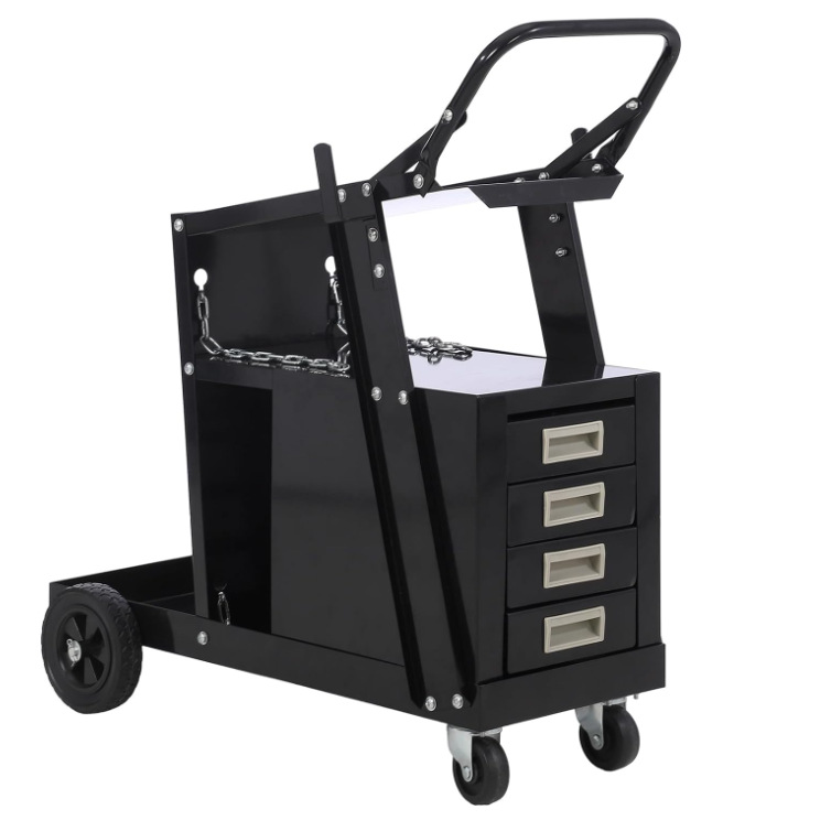 Welding Tools In Workshop - عربة لحام متحركة من نوع الأدراج
