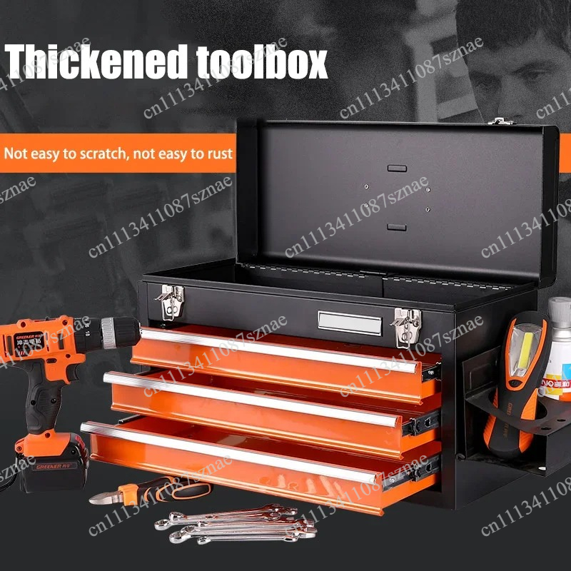 Tools Box For Workshop - صندوق تخزين أدوات محمول بأربعة أدراج