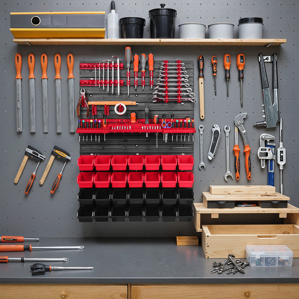 رف تخزين أدوات للحائط مع 28 صن - مراجعة Tools Box For Workshop وسعره