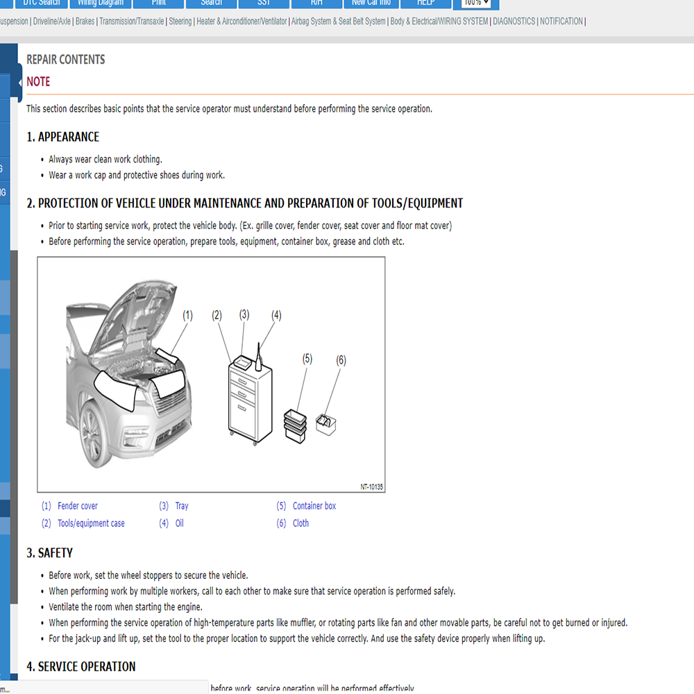 حساب إلكتروني لبرنامج Su-baru  - مراجعة Workshop Tools Online وسعره