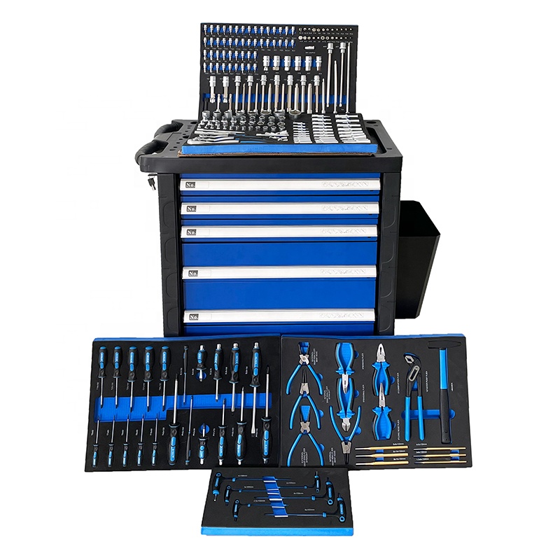 خزانة أدوات متحركة بـ 225 قطعة - مراجعة Hand Tools In Workshop وسعره